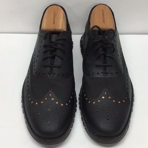Cole Haan ZeroGrand NWOT Black Wingtip Oxford Shoe Size 10.5M